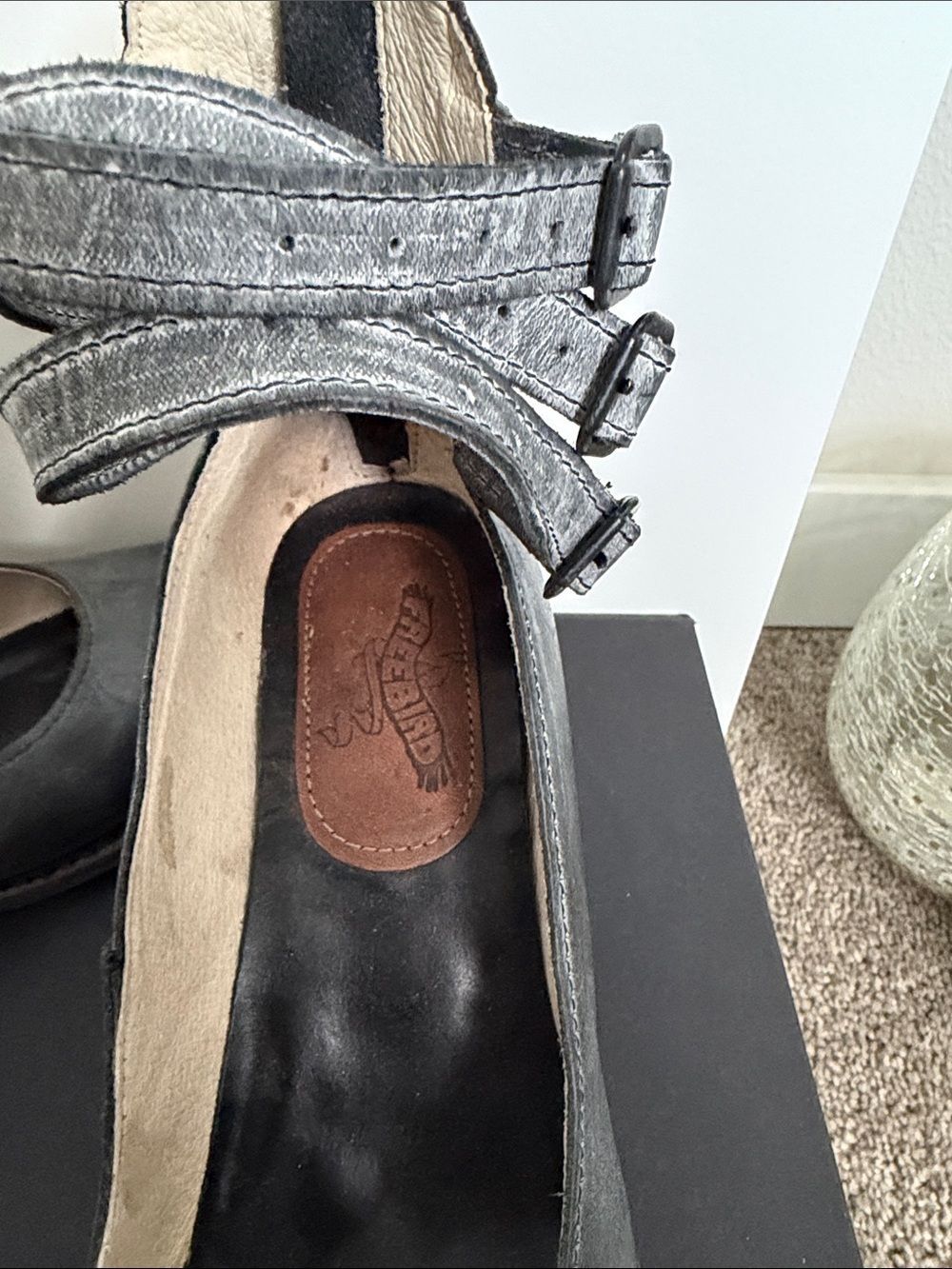 Freebird Randi Women's Leather Mary Jane Heels with Ankle Straps - Picture 9 of 9